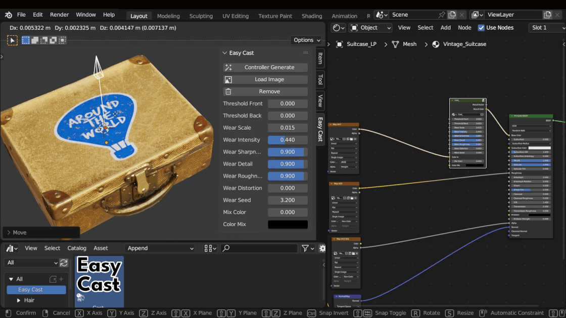Easy Cast ⭐ Decals & Stickers Apply Blender Market