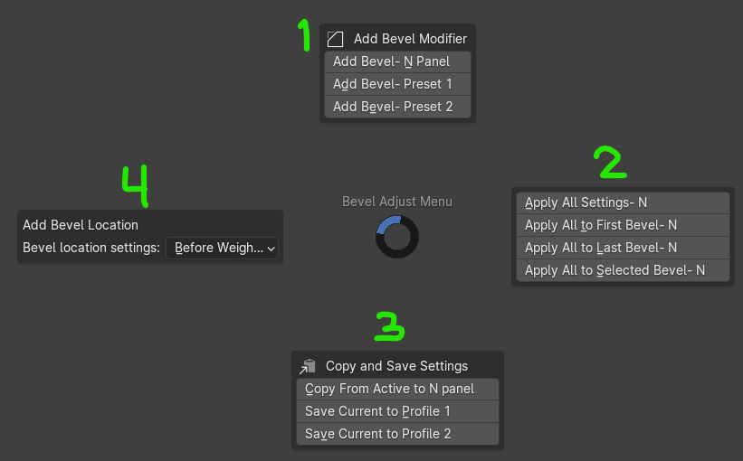 Pie Menu Settings