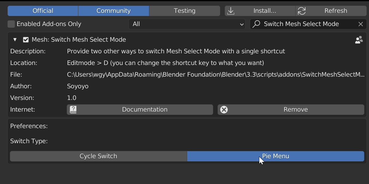 Switch Mesh Select Mode - Blender Market