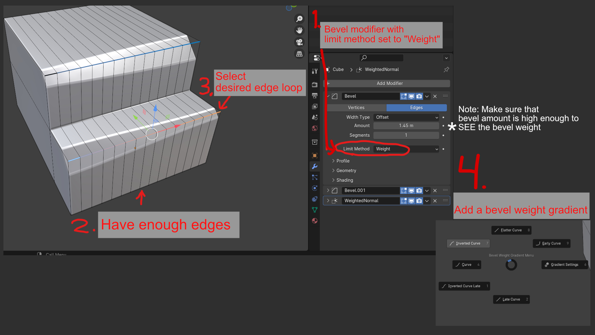 Bevel Weight Gradients Example