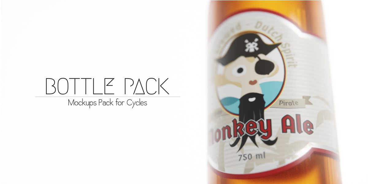 Download Bottles Mockup Pack Blender Market