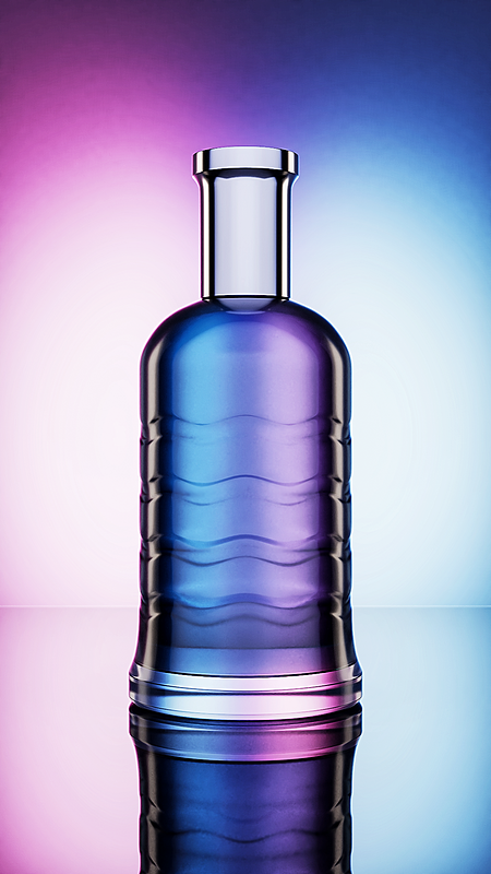 Perfume Bottle Studio Lighting set up - Blender Market