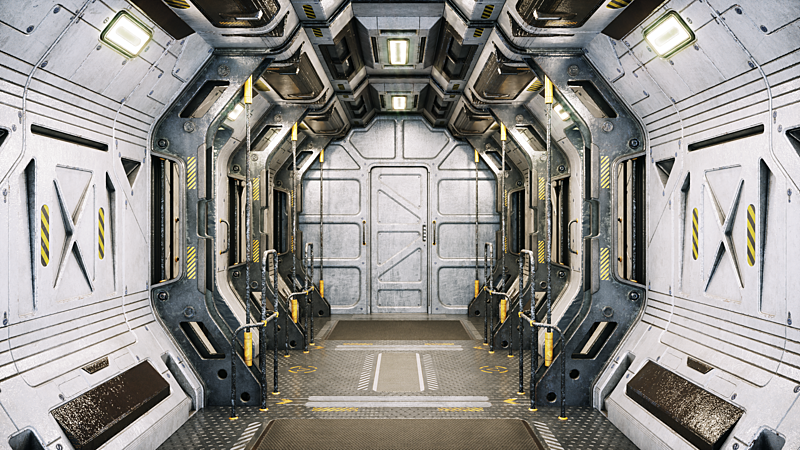 Sci Fi Corridor Marines - Blender Market
