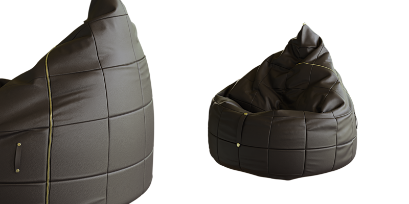 Chair - LP1 Lounge chair model - bean bag chair - Blender Market