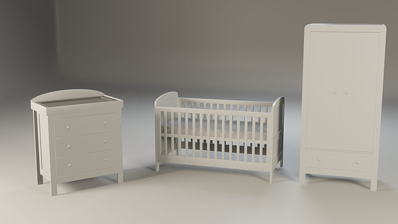 cot and drawers package