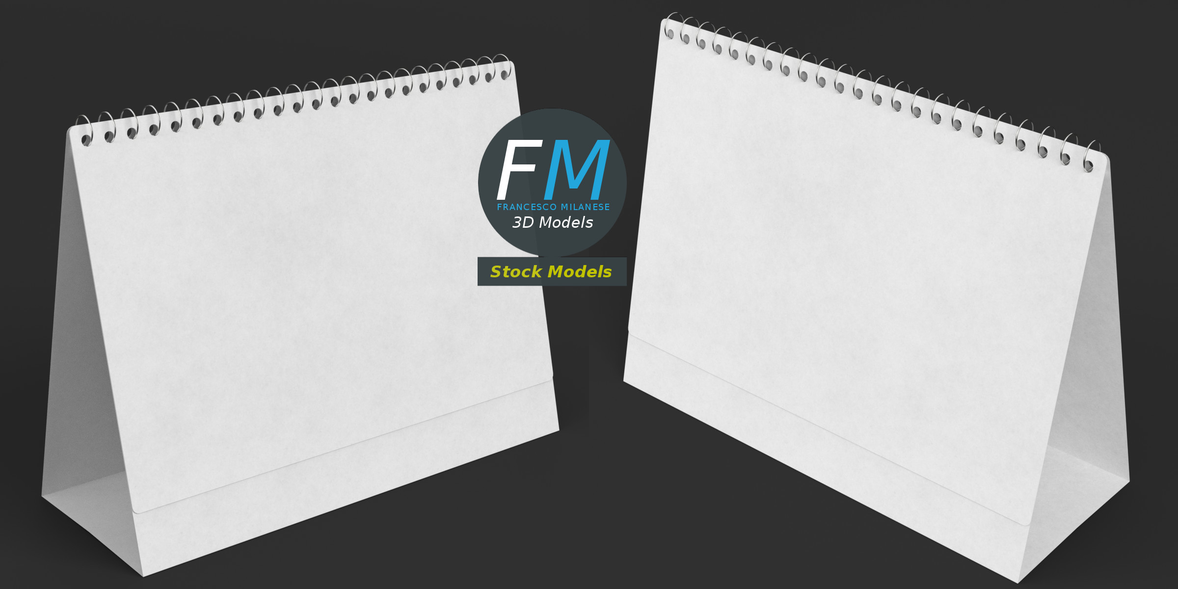 Desktop calendar template - Blender Market