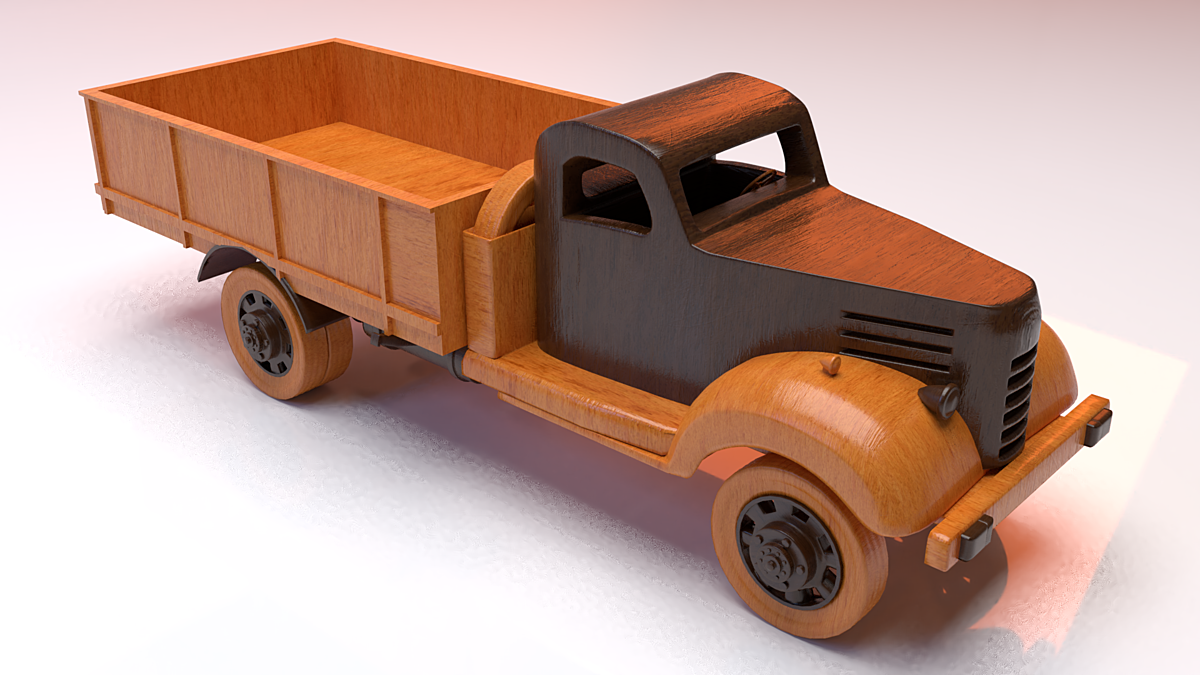 Vintage wooden truck sales