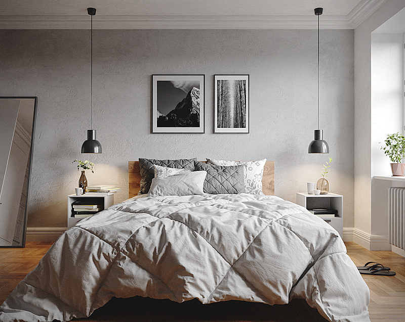Scandinavian Bedroom 01 Blender Market Scandinavian Bedroom 01 Blender Market