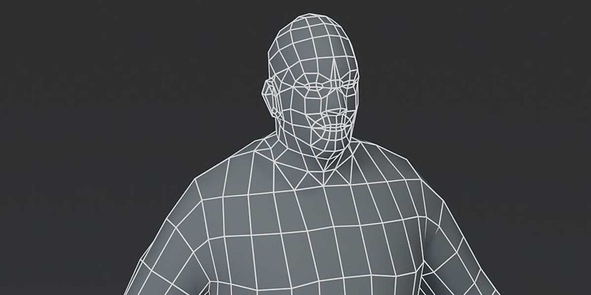 Male Body Fat Base Mesh 1000 Polygons - Blender Market