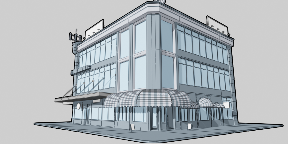 Shopfront Assets Pack - Blender Market