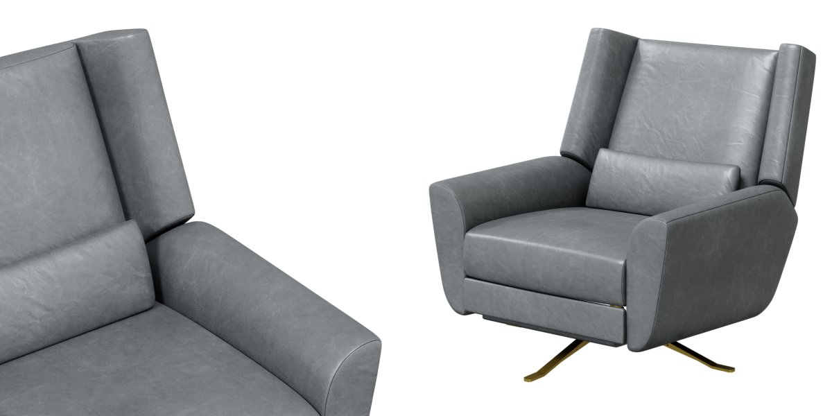 Rh luke swivel discount recliner