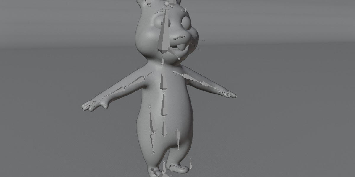 Cartoon Rabbit Rigged Base Mesh 3D Model - Blender Market