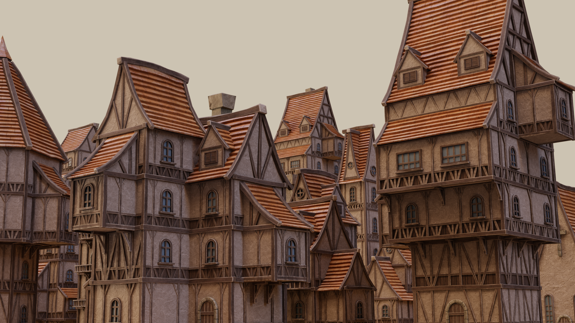 Medieval Buildings Pack - Blender Market