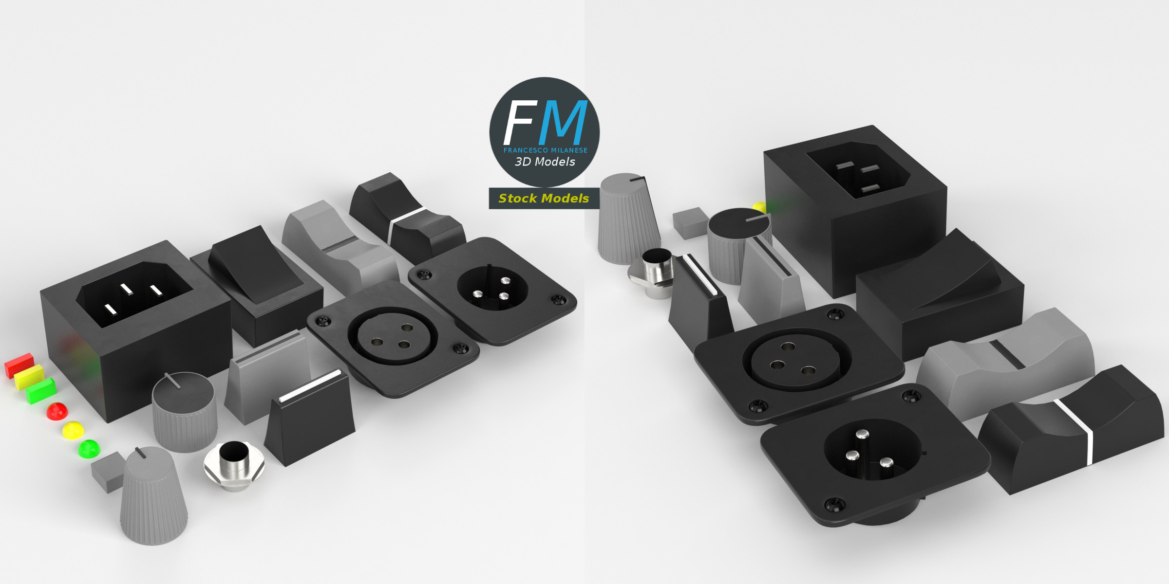 Audio mixer parts - Blender Market