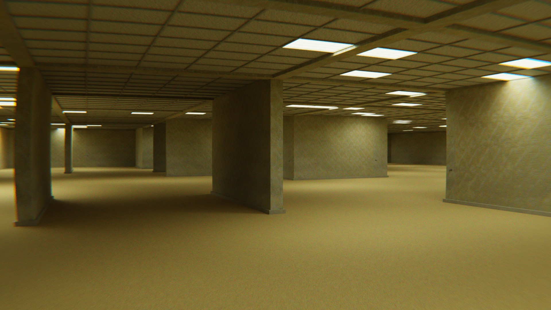 The Backrooms For Blender Eevee and Cycles - Blender Market