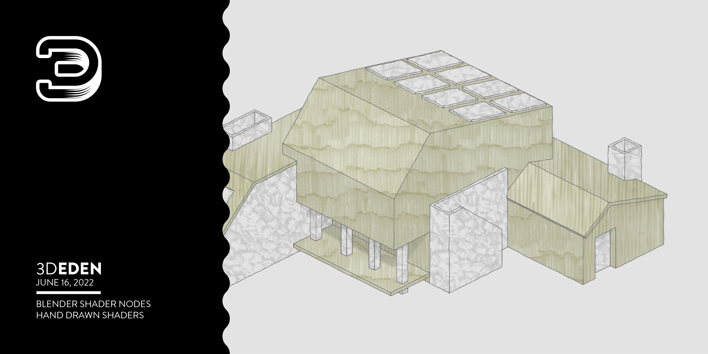 Hand drawn shaders Blender Market