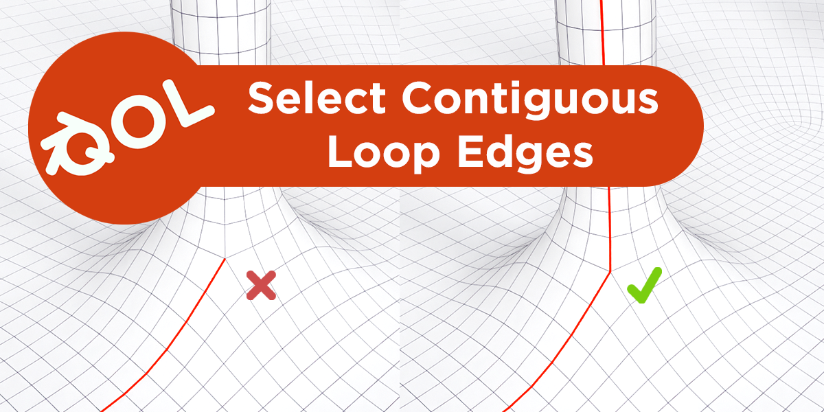QOL Tools Select Contiguous Loop Edges Blender Market