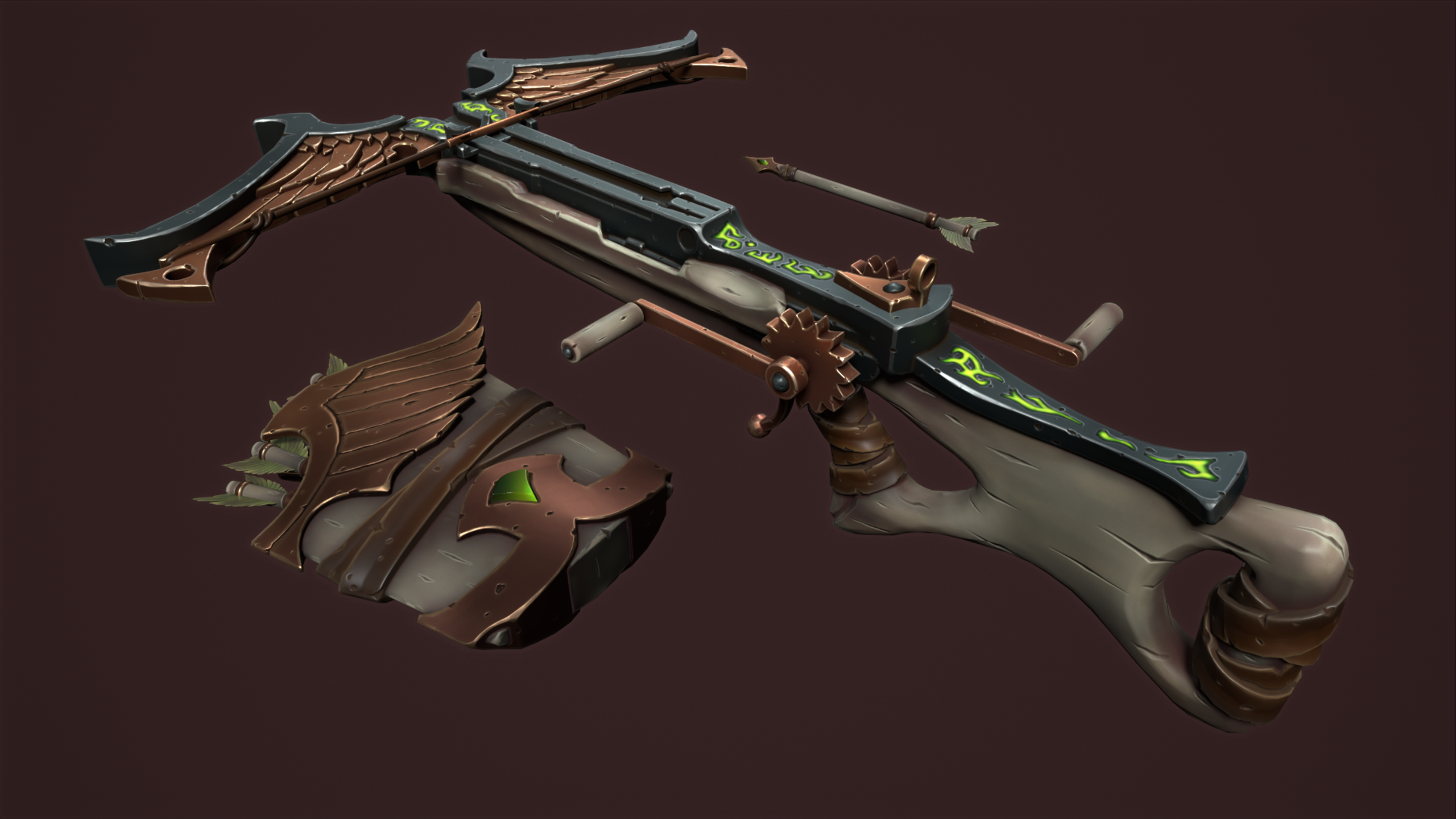 Rune crossbow and quiver Blender Market