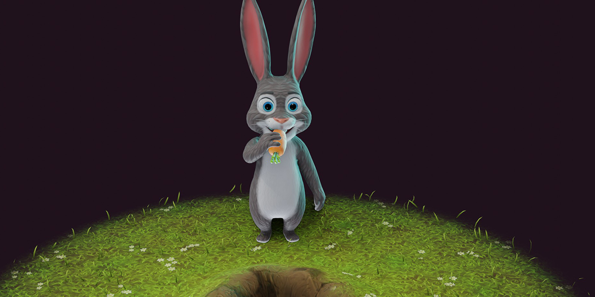 Cartoon Animated Rabbit with Props 3D Model - Blender Market