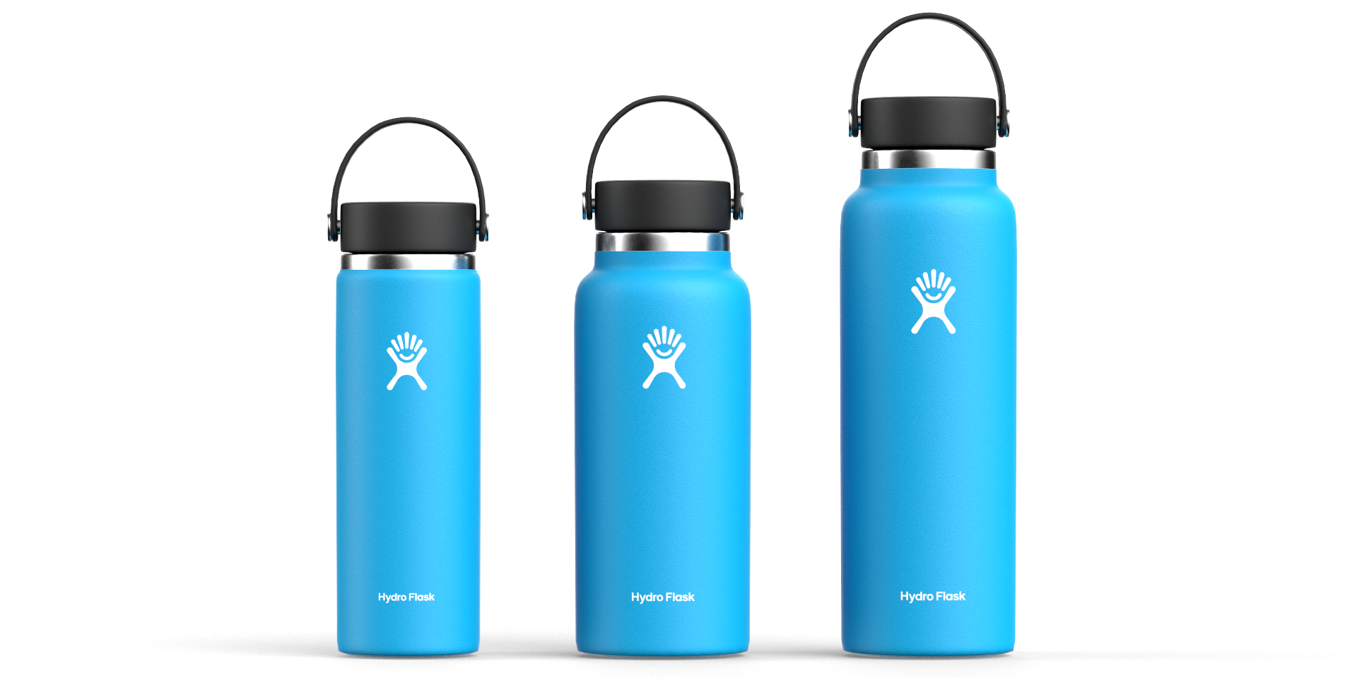 HYDRO FLASK water bottles pack of 3 Blender Market