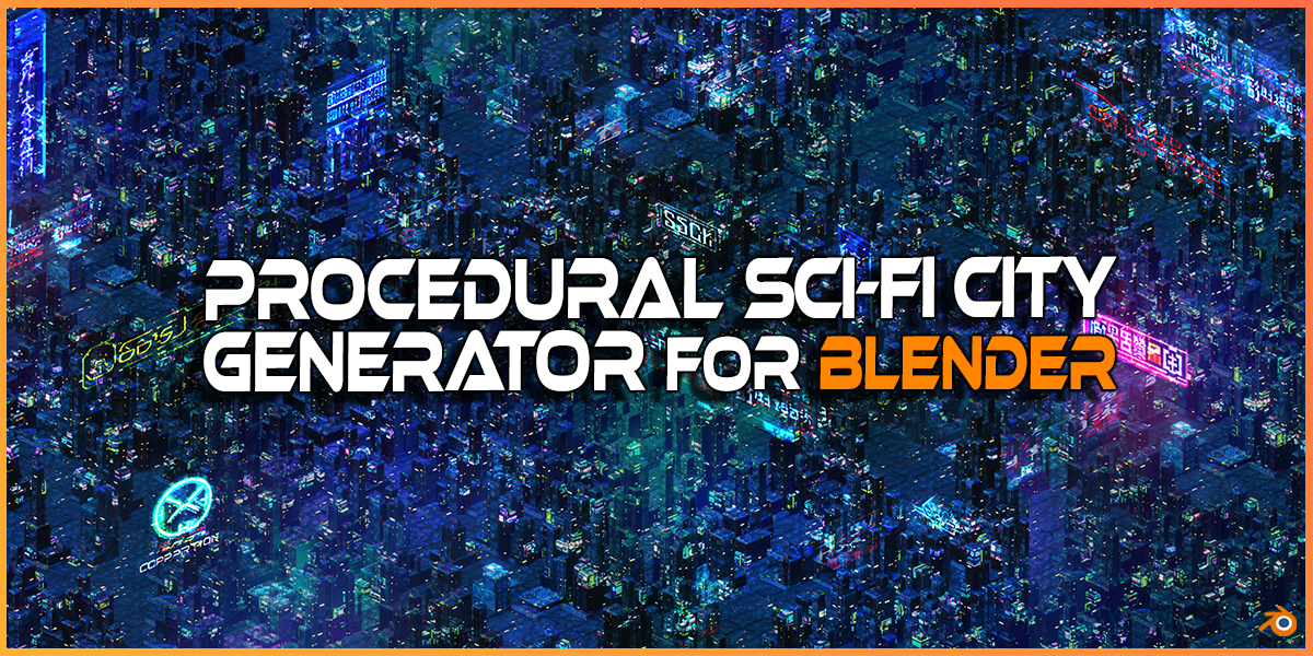 Procedural Sci Fi City Generator Blender Geometry Nodes - Blender Market