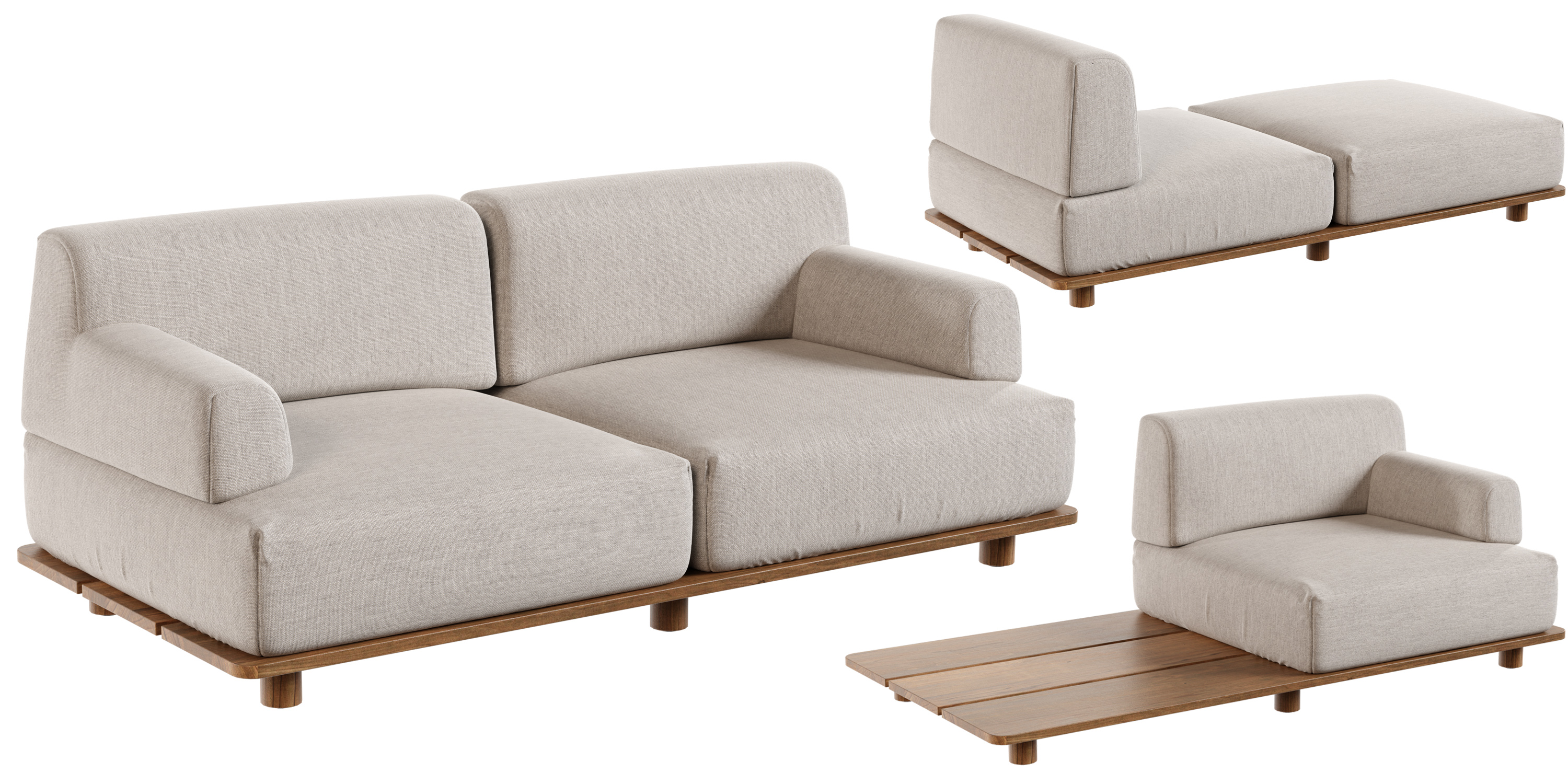 Palco sofa module set 2 by Kristalia Blender Market