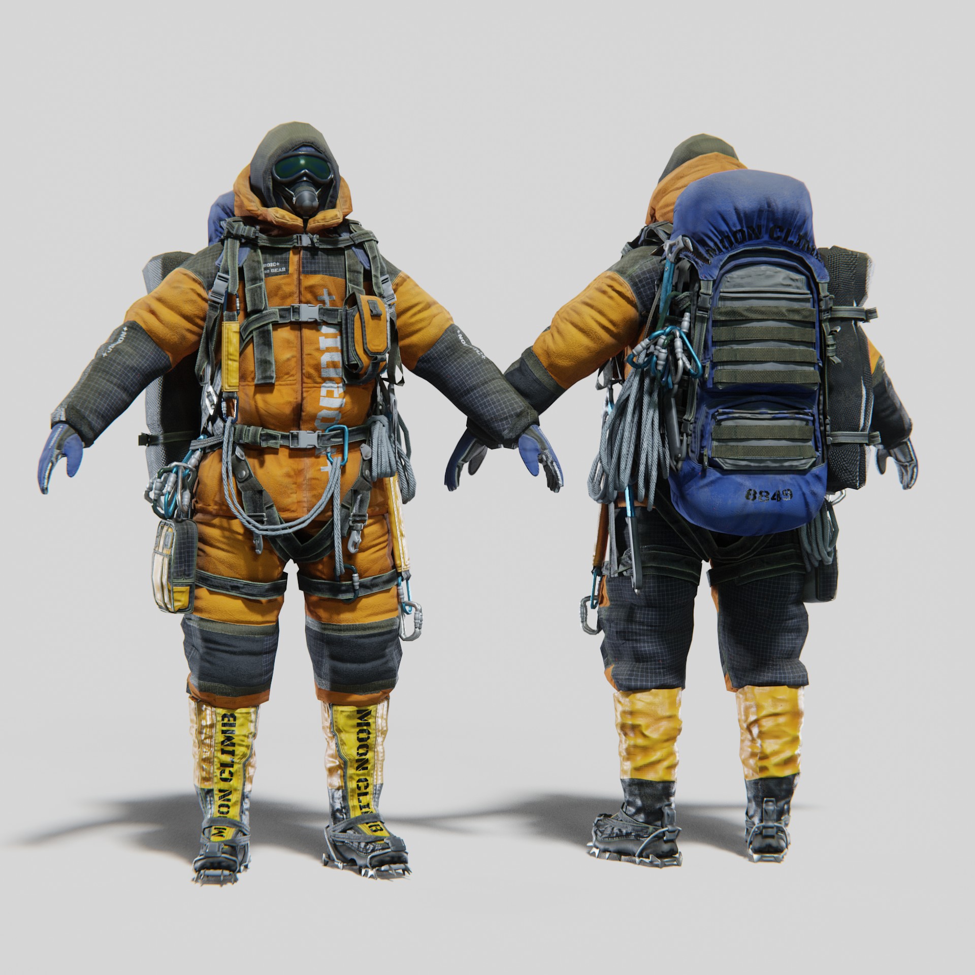 Explorer Mountain Climber Rigged - Blender Market