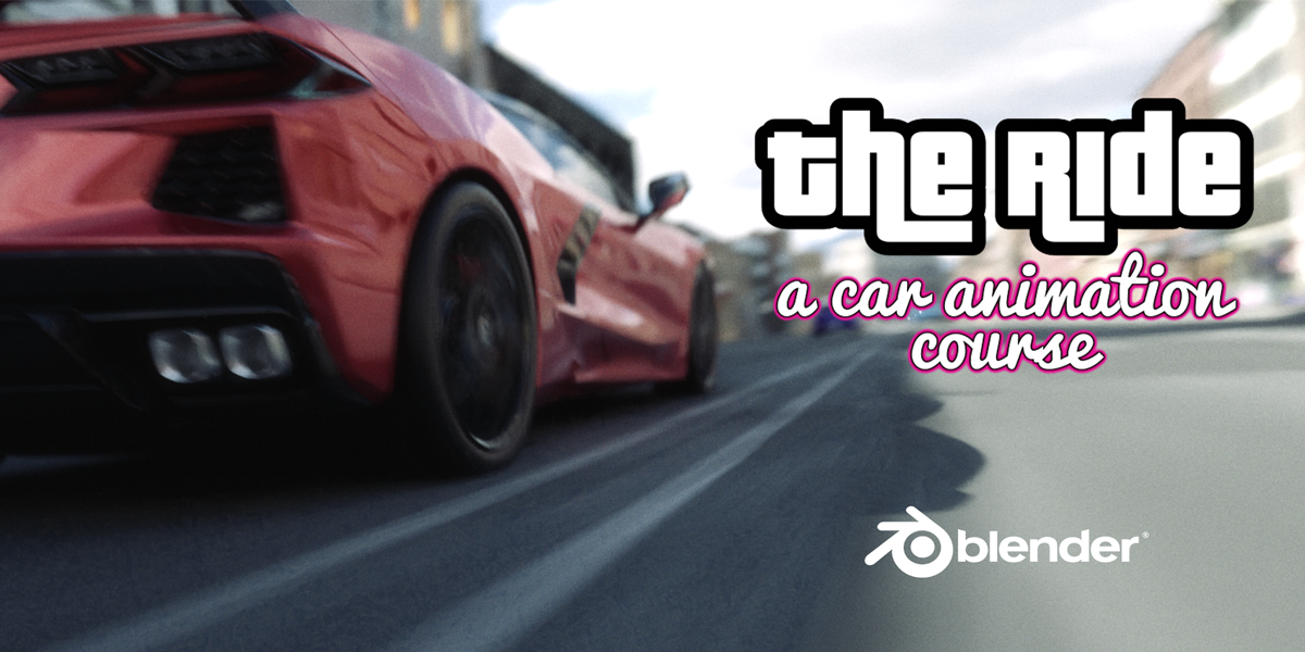 初学者骑搅拌机汽车动画课程乘坐 Blender 汽车动画课程 – Blender Market