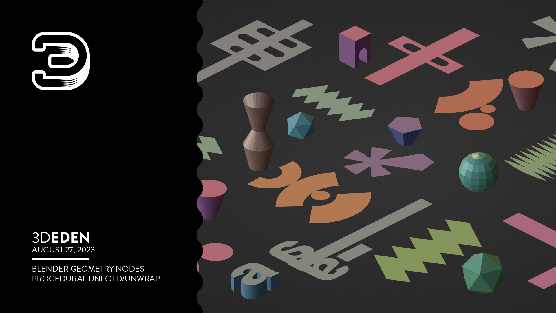 Geometry node unfold/unwrap - Blender Market