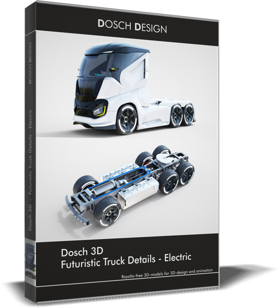 DOSCH 3D: Futuristic Truck Details - Electric - Blender Market