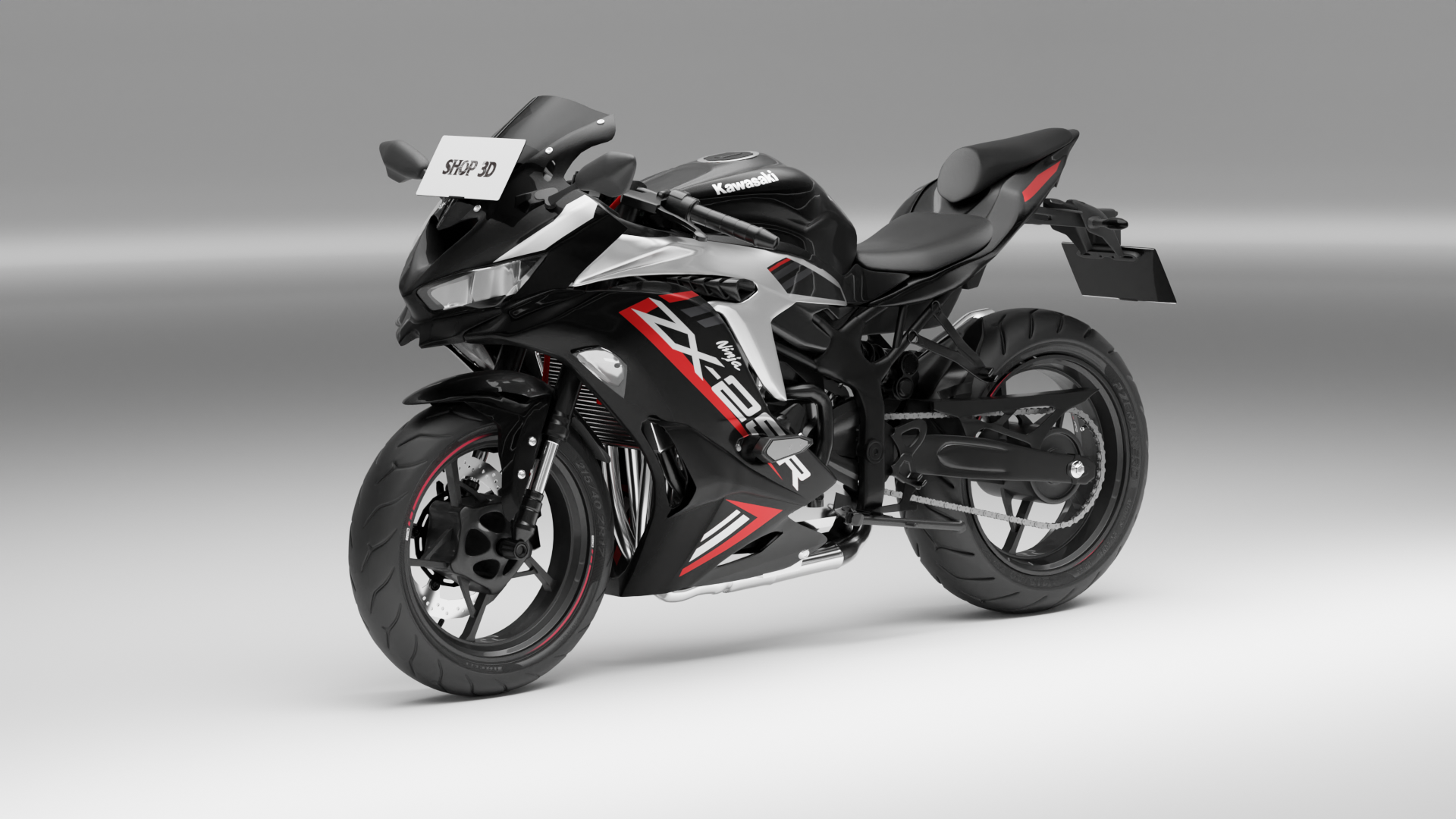 Kawasaki Ninja ZX-25R 2023 3D model - Blender Market