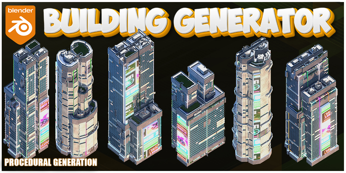 Blender - Procedural Building Generator - Blender Market