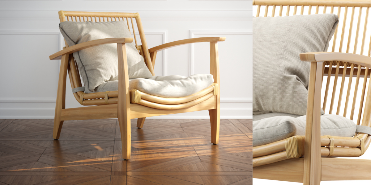 Noelie rattan lounge chair hotsell