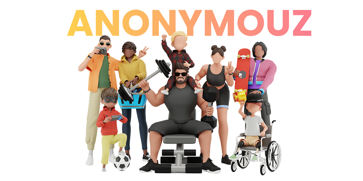 Anonymouz - Cartoon Modular Faceless Business 3D Characters Without ...