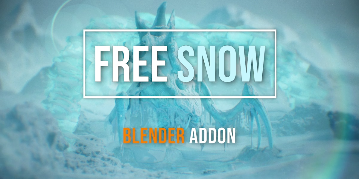 Free Snow + Procedural Ice Generator - Blender Market