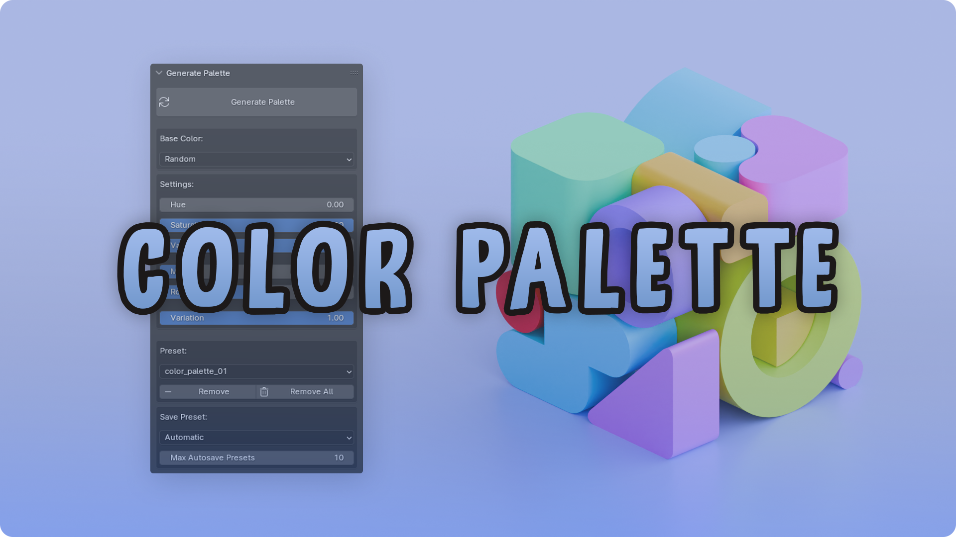 Color Palette - Blender Market