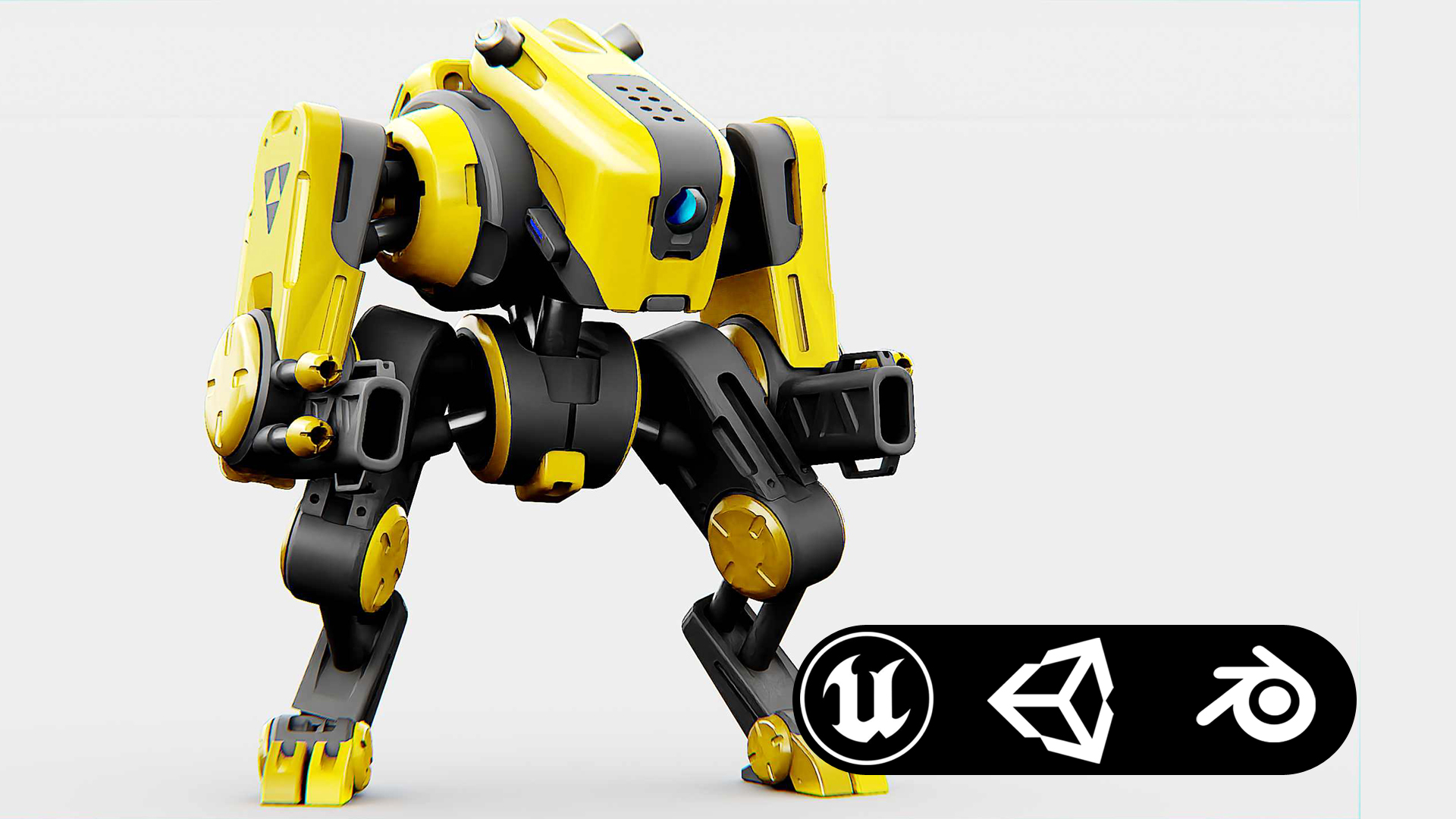 MILITARY BOT S-200 Auto-Rig Pro Rigged For Mixamo, Unreal Engine Unity ...