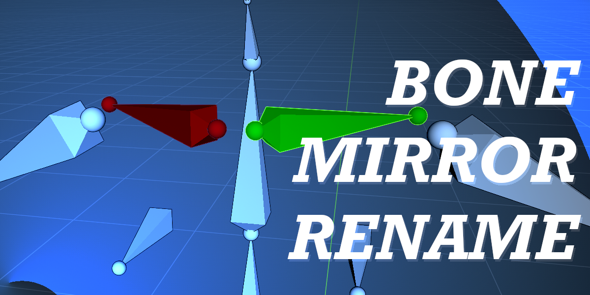 Bone Mirror Rename Blender Market