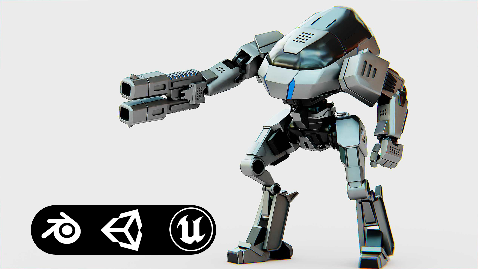 ROBOCOP Z500 Auto-Rig Pro Rigged For Mixamo, Unreal Engine, Unity ...