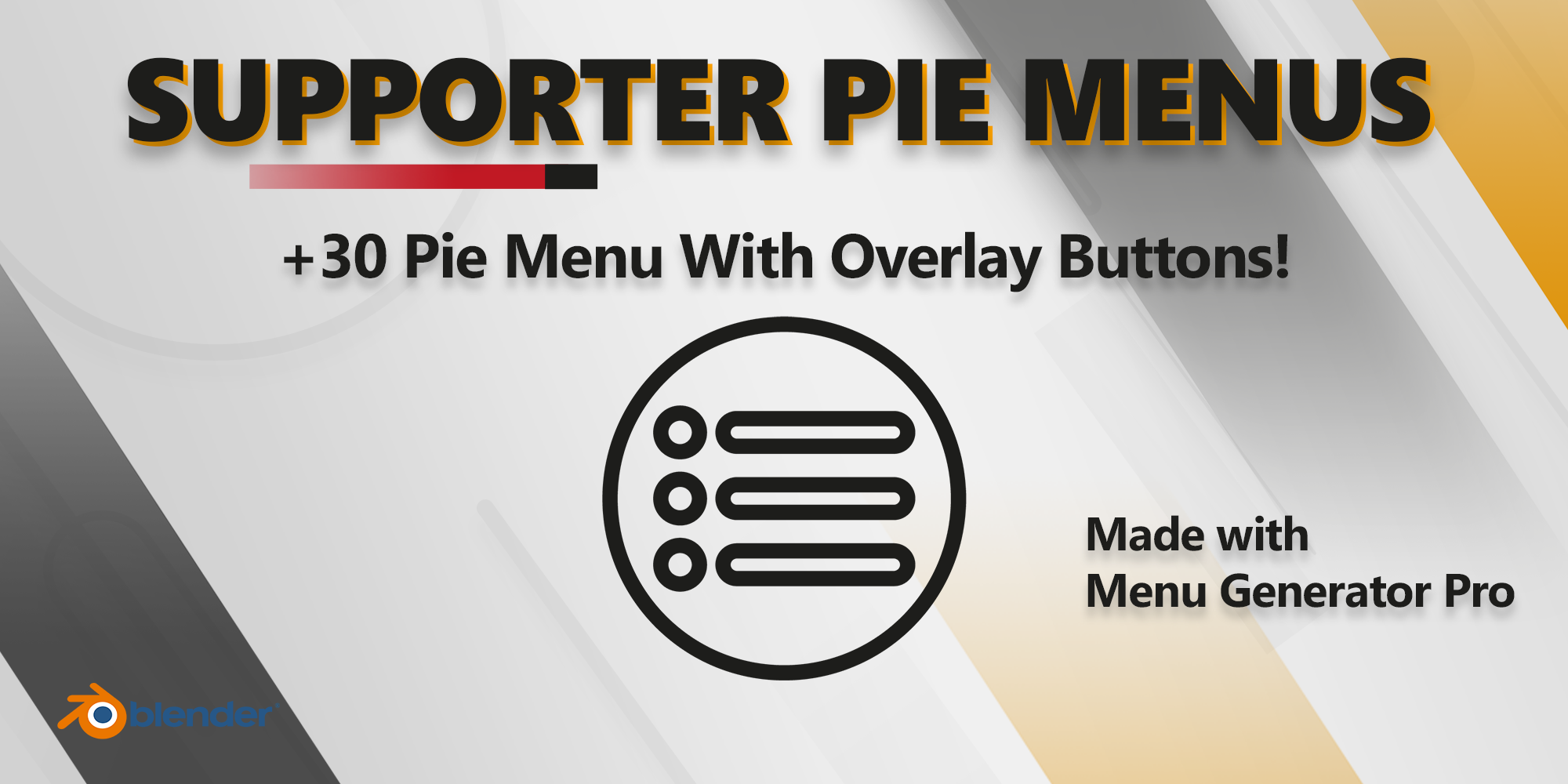 Supporter Pie Menus Blender Market