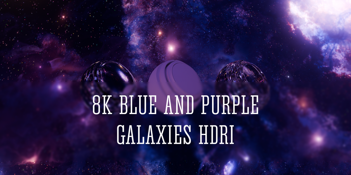 Blue and Purple Galaxies 8k HDRi Blender Market