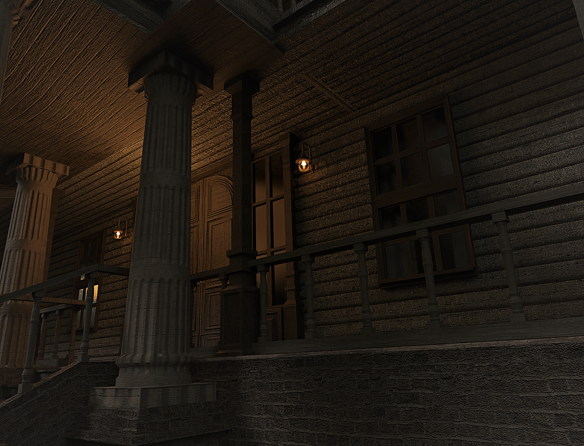Haunted house 3d model Blender Market