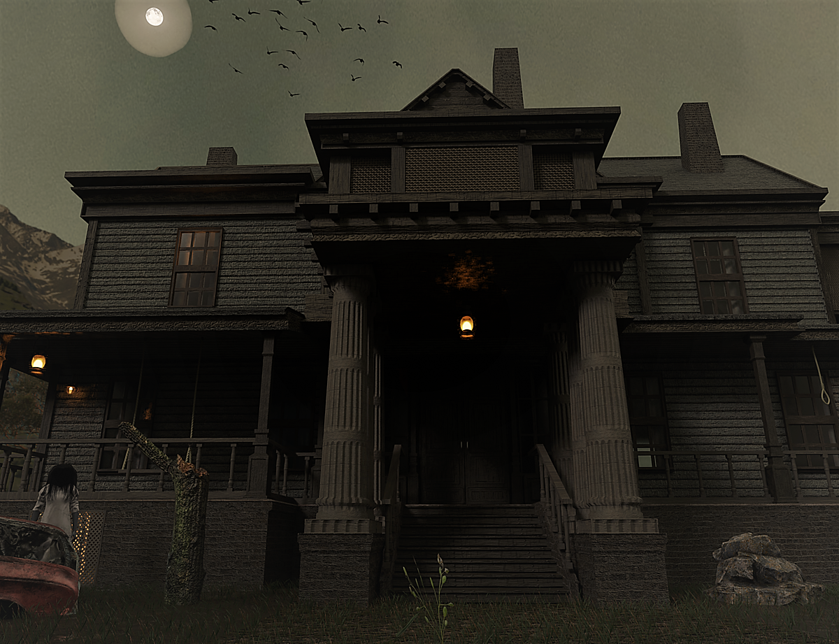 Haunted house 3d model Blender Market