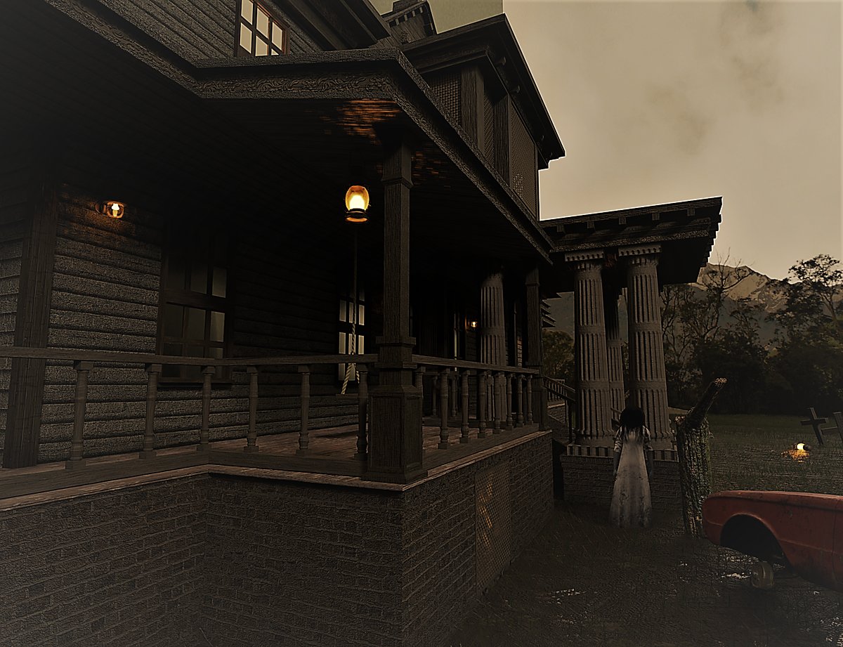 Haunted house 3d model Blender Market