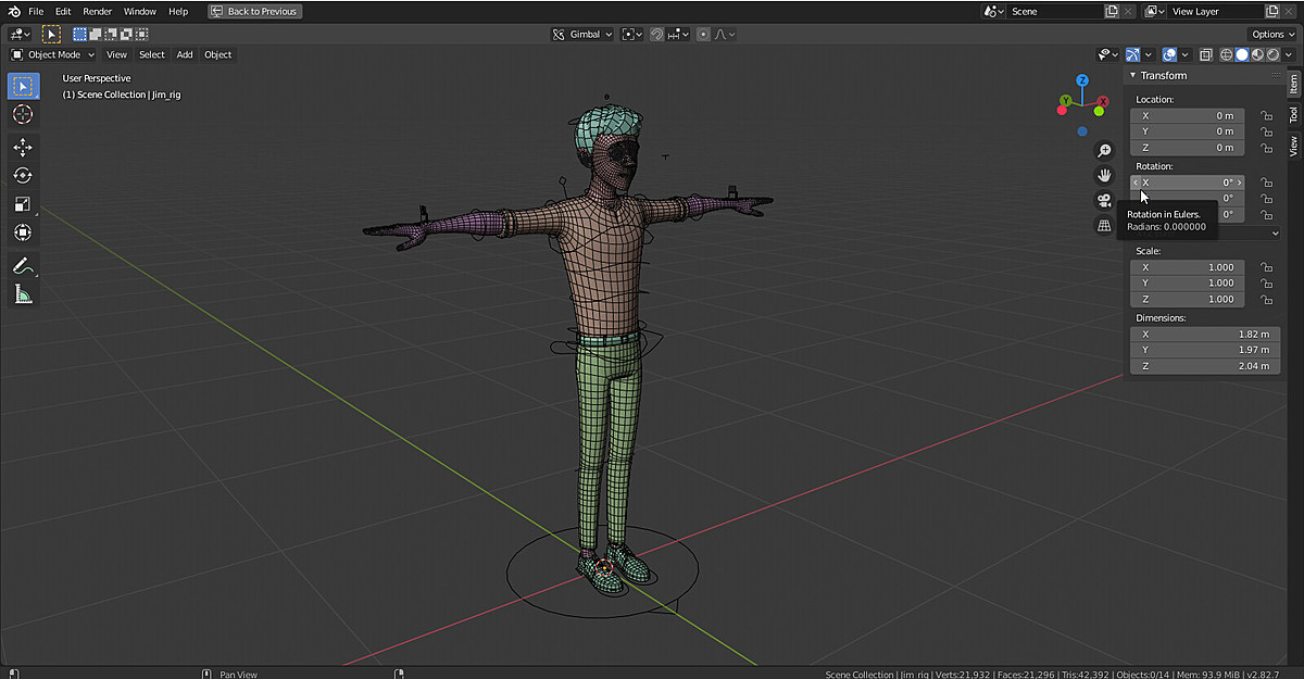 Jim cartoon rig for Blender 3D Blender Market Jim cartoon rig for Blender 3D Blender Market