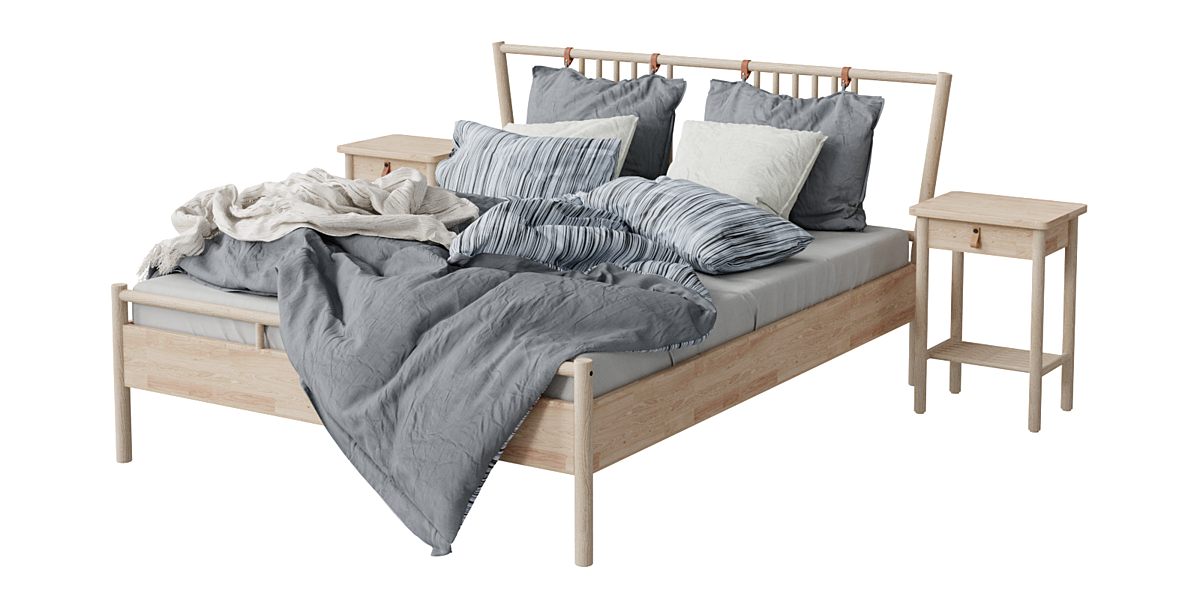 Bed Double bed BJORKSNAS IKEA Blender Market