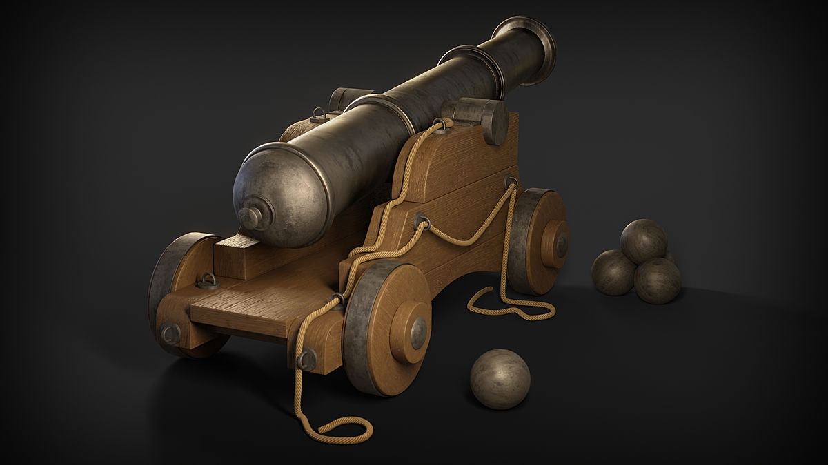 War Cannon 3d Model Blender Market