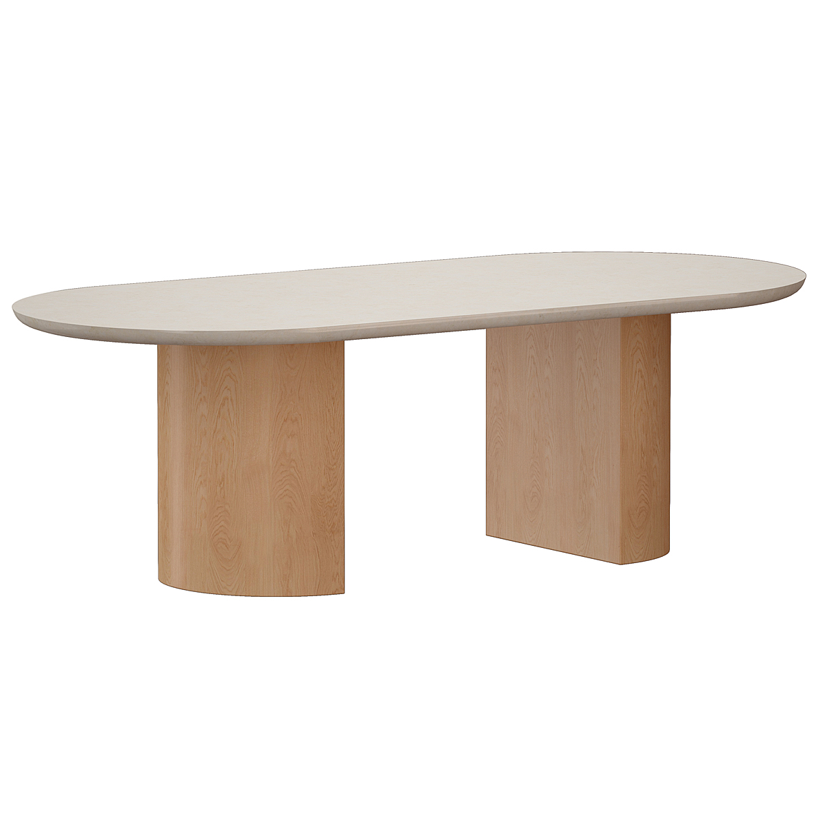 Oval Travertine Coffee Table (Crate and Barrel) Blender Market