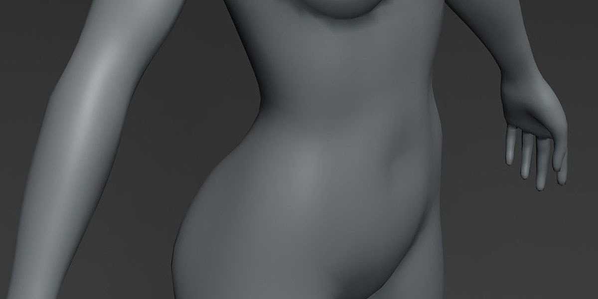 Female Body Base Mesh 3d Model 20k Polygons - Blender Market