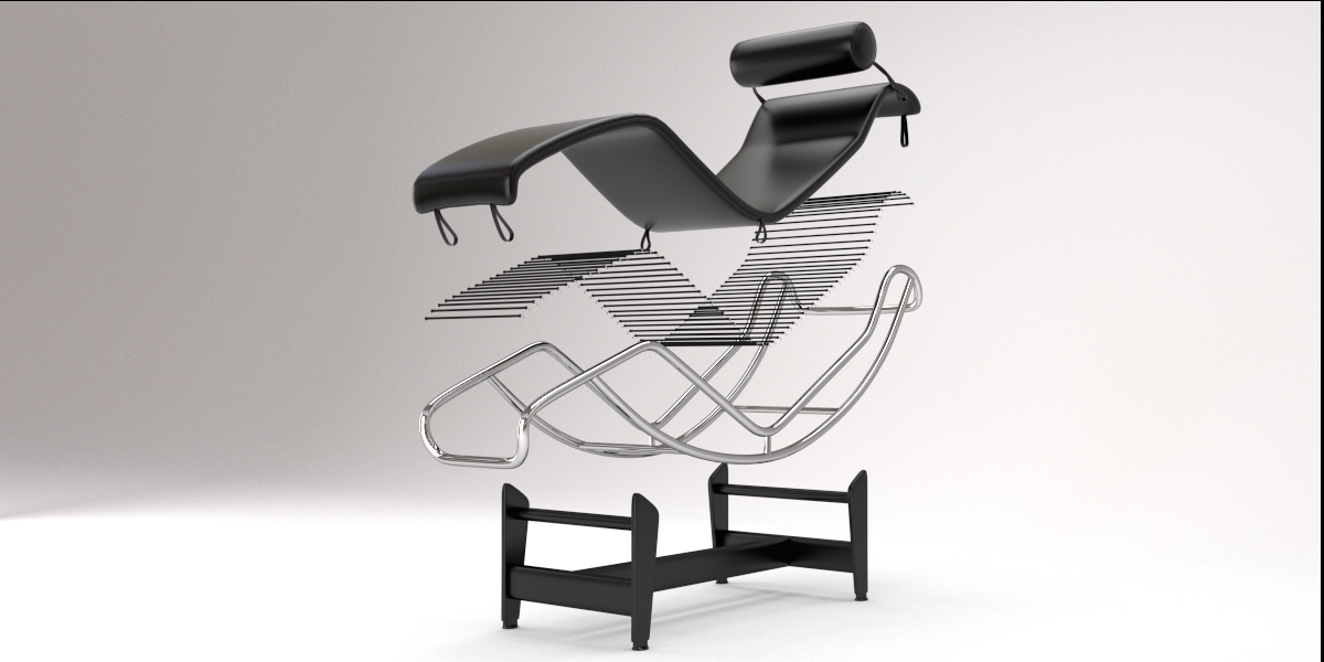 Le Corbusier Base For Chaiselongue Lc 4 Steelclassic